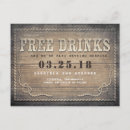 Search for free drinks save the dates Typography