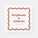 Search for white scalloped napkins Red and white