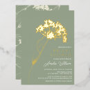 Search for modern bridal shower invitations Sage green