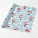 Search for hot air balloon wrapping paper Children