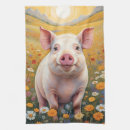 Search for farm pig kitchen towels Colorful