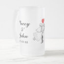 Search for bride and groom beer glasses Happily ever after