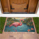 Search for pink flamingo doormats Vintage