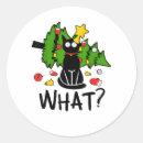 Search for funny christmas stickers Cat