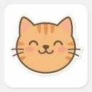 Search for kawaii face stickers Cute cat