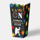 Search for paint splatter favor boxes Birthday