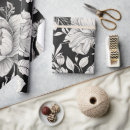 Search for black floral print wrapping paper Antique