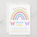 Search for rainbow butterfly invitations Kids