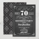 Search for cheers to 70 years invitations Chalkboard