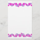 Search for pink flowers stationery paper Anemones
