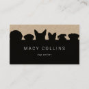 Search for silhouette business cards grooming