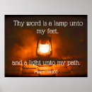 Search for thy word is a lamp posters Light