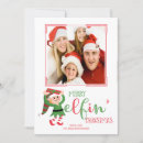Search for elf photo christmas cards Typography