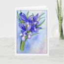 Search for iris watercolor cards purple