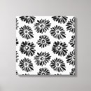 Search for black and white floral canvas prints Modern