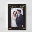 Search for married and merry holiday wedding announcement cards Black