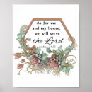 Search for as for me and my house we will serve the lord posters Religious
