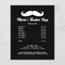 Search for barber price lists Hair stylist