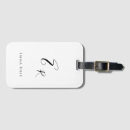 Search for script font luggage tags Girly