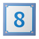 Search for house number tiles Blue