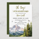 Search for let the adventure begin baby boy shower invitations Mountain