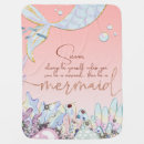 Search for mermaid baby blankets Watercolor