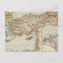 Search for map of the mediterranean sea postcards Color