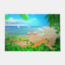 Search for pink flamingo doormats Palm trees