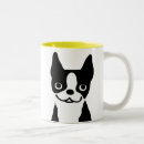 Search for boston terrier mugs black and white