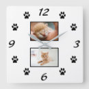 Search for pet photo clocks Black and white