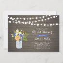 Search for mason jar bridal shower invitations Country