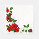 Search for red rose napkins Dinner