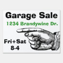 Search for garage sale signs Arrow
