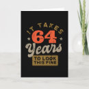 Search for funny 64th birthday cards Vintage
