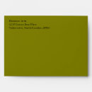 Search for olive green envelopes Pre addressed