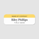 Search for yellow name tags White