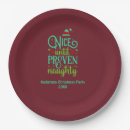 Search for funny christmas plates Red and green