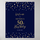 Search for 50th birthday posters Gold