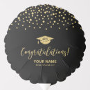 Search for black and gold balloons Congratulations