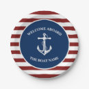 Search for anchor paper plates Welcome aboard