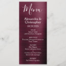 Search for maroon menus Elegant
