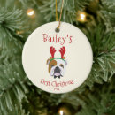 Search for english bulldog ornaments Cute