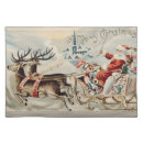 Search for vintage christmas placemats Sleigh