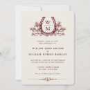 Search for horseshoe wedding invitations Rustic