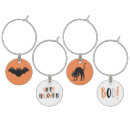 Search for halloween wine charms Black cat