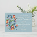 Search for scandinavian wedding invitations Rosemaling