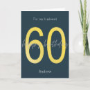 Search for husband 60th birthday cards Blue