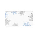 Search for blank return address labels Blue