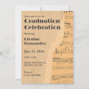 Search for music notes graduation invitations Musical