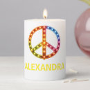 Search for lighted peace wreath Hippie